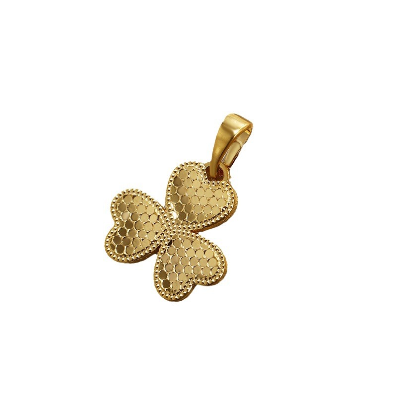 Xupe joyería espejo panal dragón escala de tres pétalos hierba de cuatro hojas flor colgante collar moda femenina colgante creativo al por mayor