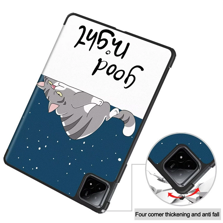 2025 Redmi планшет Redmi pad 2. Дюймовой защитный чехол для Redmi pad 2 защитный чехол, тройная складная подставка
