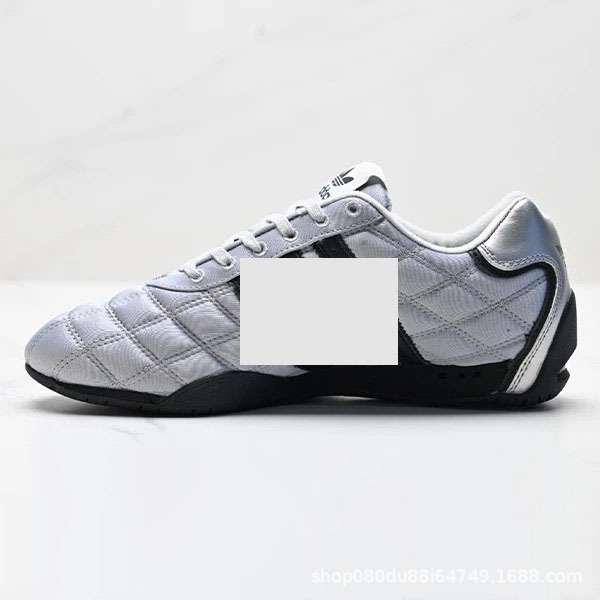 Erbear's Shoes: Classic Retro Gray and Pink Versatile High-Appearance Racing Shoes