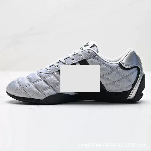Erbear's Shoes: Classic Retro Gray and Pink Versatile High-Appearance Racing Shoes