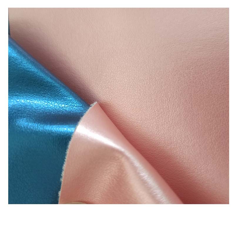 PU现货61细纹珠光蓝粉色拳击手套护具鞋革箱包革皮革面料人造皮革