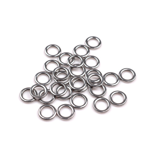 Spinning single circle iron plate 304 stainless steel solid seamless single ring connecting ring offshore fishing seal solid ring