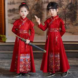 汉服男童国学服儿童古装女童唐装中国风小学生演出服套装