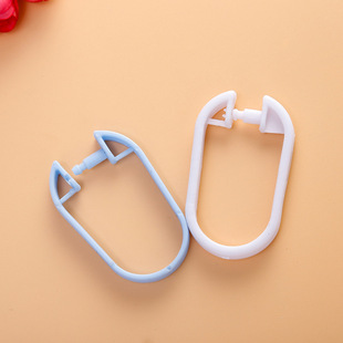 2021 New Home curtain hook creative shower curtain ring seamless shower curtain buckle ring hook factory direct sales