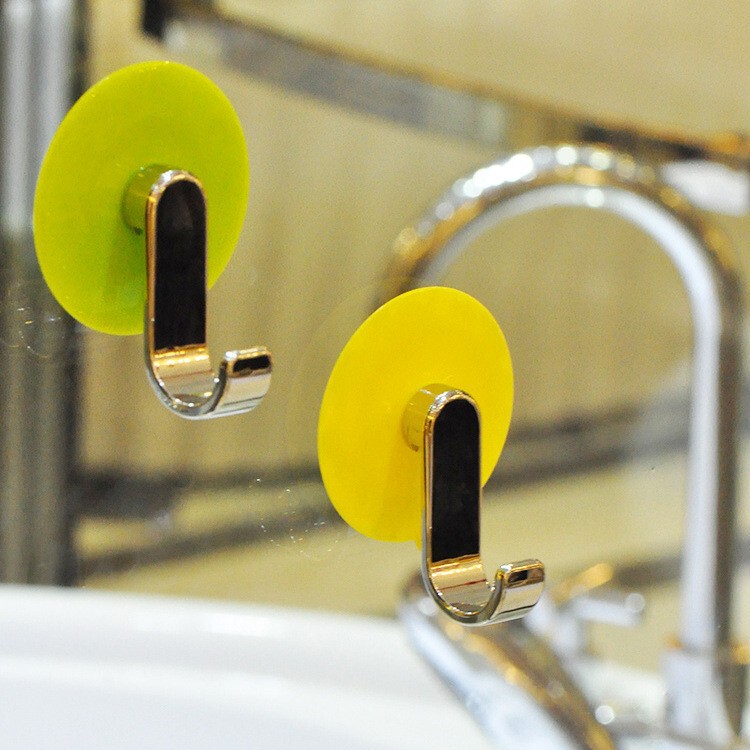 Punch-free Strong Seamless Sticky Wall Hanging Load-bearing Suction Cup Bathroom Mirror Glass Kitchen Door Rear Hook Wall Sticky Hook