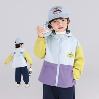 男童外套秋儿童摇粒绒衣服2026新款男孩加绒开衫上衣宝宝帅气童装