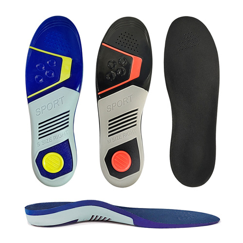 Sports and leisure insoles, arch correction insoles, adult arch pads, support insoles for men and women, TPE shock-absorbing massage pads