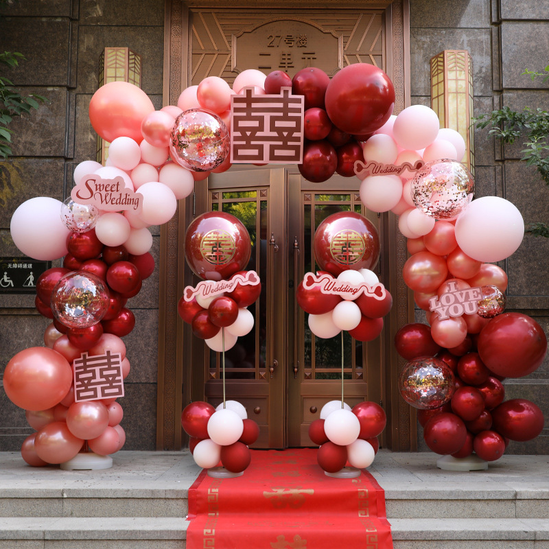 Complete Collection of Wedding Supplies, Birthday Balloon Arch Brackets, Wedding Layout, Opening Decoration Scene Ideas Complete Collection of Wedding Supplies, Birthday Balloon Arch Brackets, Wedding Layout, Opening Decoration Scene Ideas