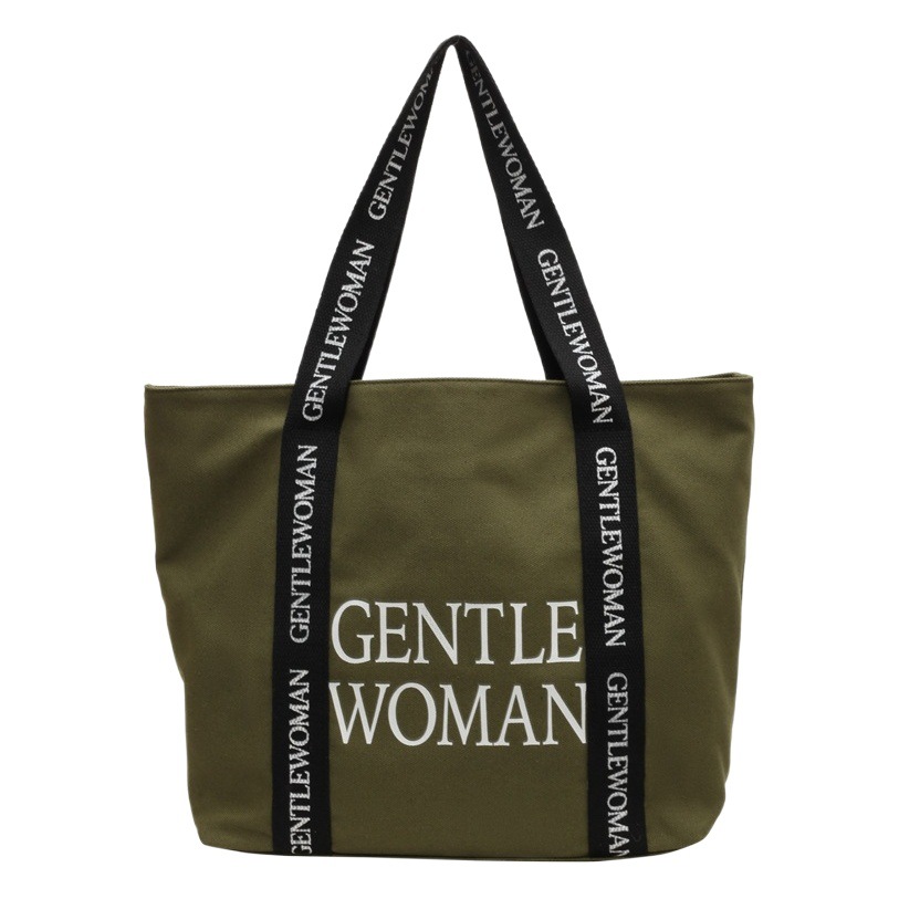 タイのキャプテンウーマン大アルファベットプリントキャンバスバッグ2024新作質感カジュアルファッションショルダーバッグ