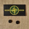 Army green cufflink+2 buttons