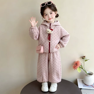 女小童运动套装春秋季2026新款儿童洋气时髦秋装女宝宝休闲两件套