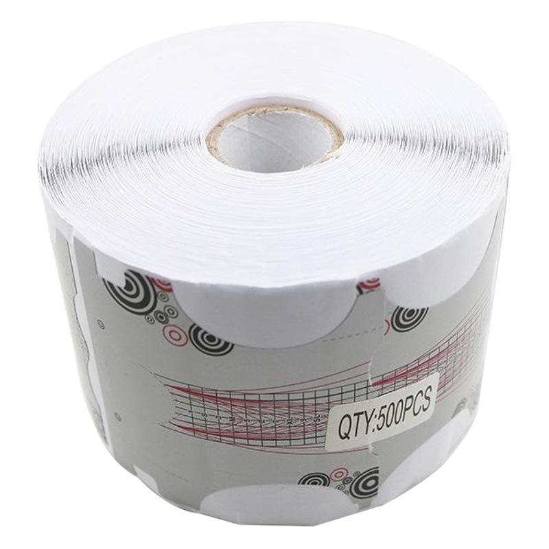 Transfronterizo clavo plata gris titular de papel 100/500 piezas de fototerapia uñas de cristal titular de papel de uñas nueva llegada