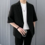 男休闲短袖透气速干西服