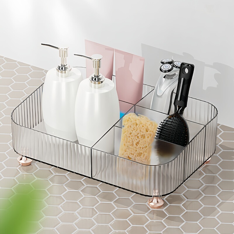 Desktop Cosmetics Storage Box Lipstick Box Tray Skin Care Dressing Table Pen Holder Bathroom Rack Storage Tray