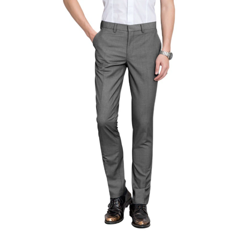 Черные Костюмные брюки Мужские облегающие прямые брюки Мужские корейские повседневные брюки для костюма Деловой Профессиональный Рабочий костюм Брюки