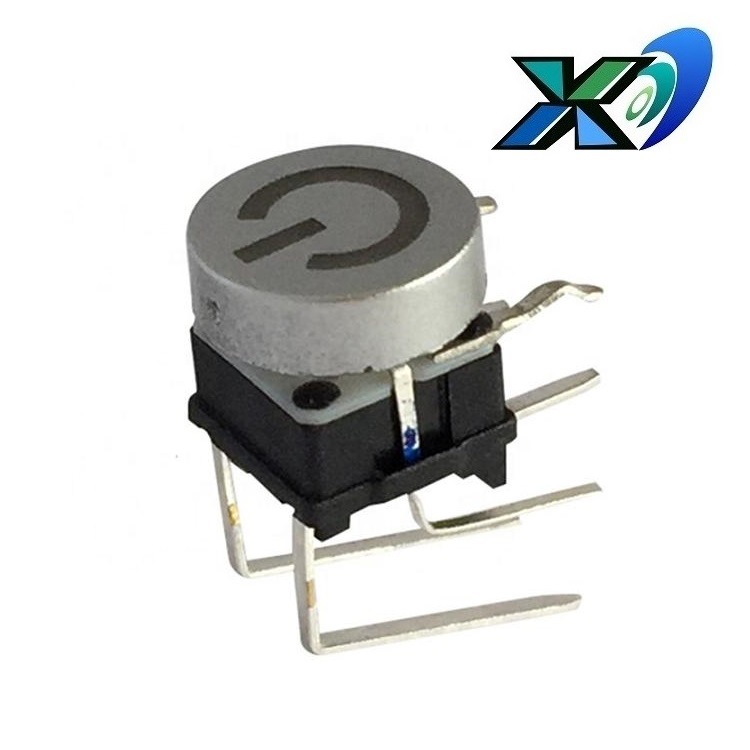 6.7*6.7圆形按键开关带灯  轻触带灯开关侧按 带镭雕轻触带灯开关