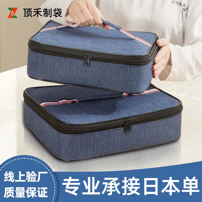 Оксфордская ткань для ланч-бокса для изоляции сумка для бенто для рисовой сумки для студентов сумка для ланча для ланча алюминиевая фольга прямоугольная