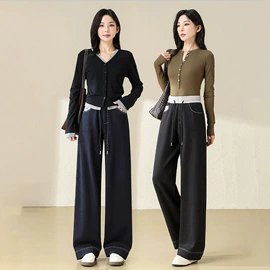 休闲裤;女士家居服;女式打底衫