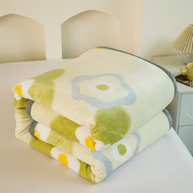 Nórdico flange mantas de peluche doble cara gruesa animación cuatro estaciones mantas de sofá general mantas de siesta mantas de piel