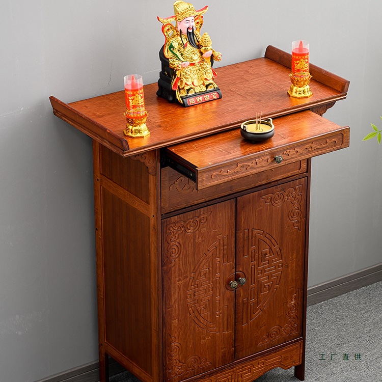 Altar Table for Home Use, Buddhist Shrine, Offering Table, Buddhist Cabinet, Chinese-Style Shrine, Shrine Cabinet, Offering Table, Incense Table