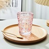 Japanese glossy coffee crystal handmade, wineglass with glass, light luxury style