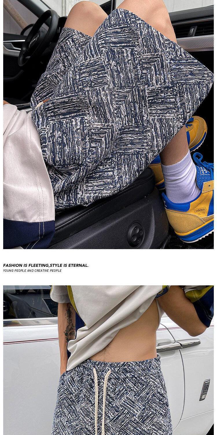 Men's Ethnic Style Retro Loose Casual Shorts Trendy Five Point Pants Plus Size Mid Length Summer Sports Wear_viptrois.com