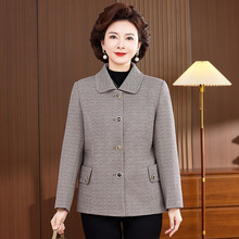 2025新款秋装中老年女装秋冬短款女式上衣中年妈妈春秋洋气外套女