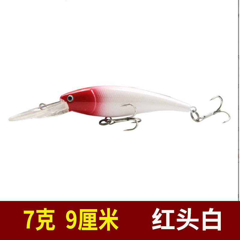 6 Colors Sinking Minnow Fishing Lures Hard Plastic Minnow Baits Bass Trout Fresh Water Fishing Lure