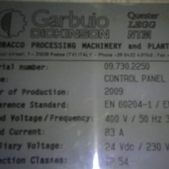 09.730.2250  GARBUIO DICKINSON 控制器