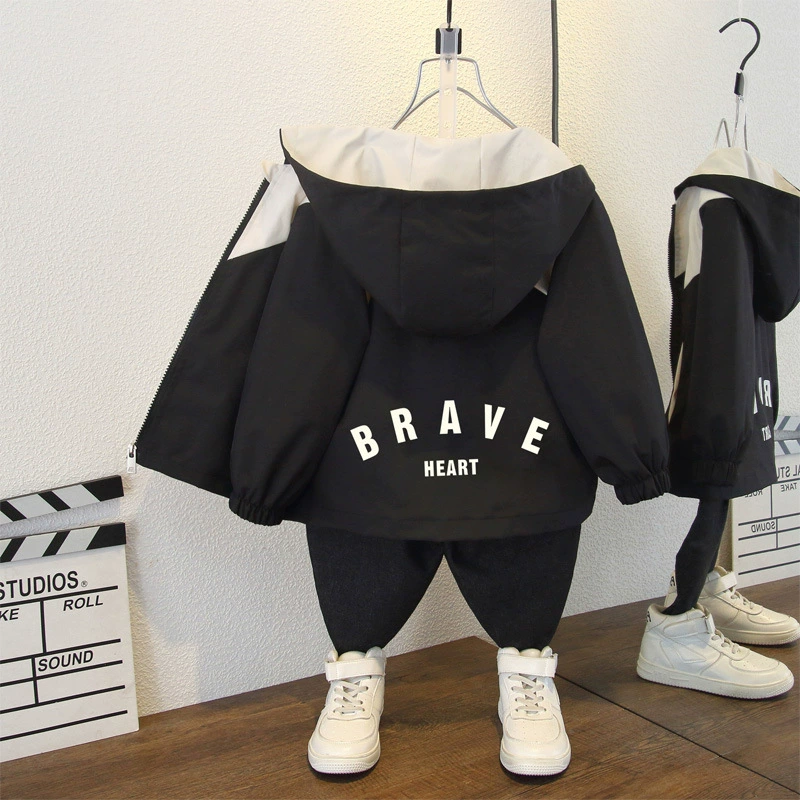 Обработанные и изготовленные на заказ куртки для мальчиков 2025, детские куртки для маленьких и средних детей, красивые ветровки в корейском стиле, весенняя одежда для малышей