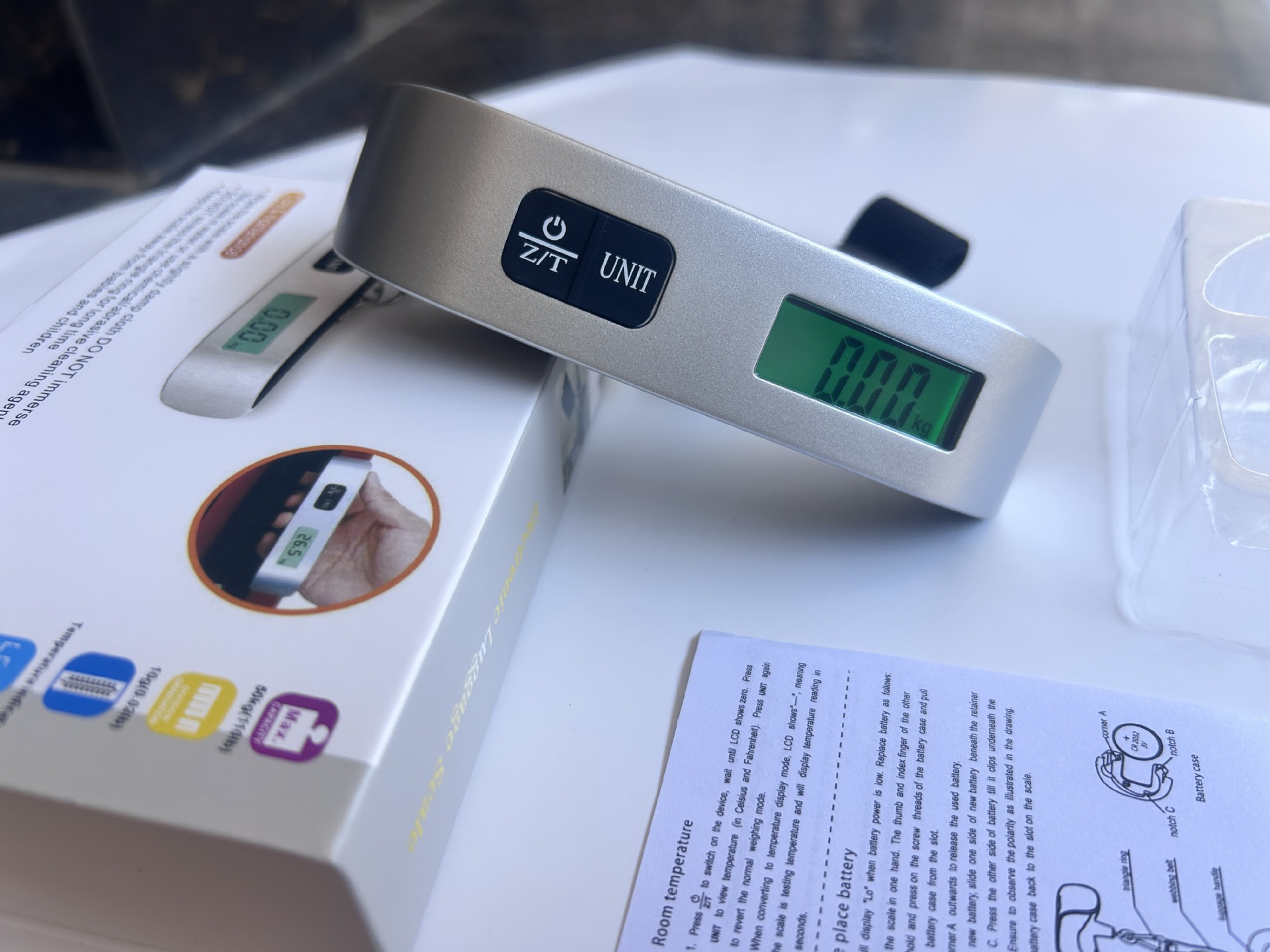 Taşınabilir Elektronik El Bagajı Terazi 50kg Hassas Kargo Terazisi Askılı Terazi 2000 Adet Ücretsiz Kargo Üretici Stok Toptan