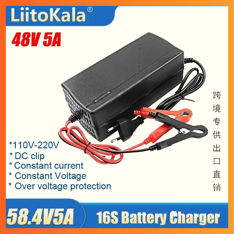 16S LiFePO4 Litium Dəmir Fosfat Batareya Şarj Cihazı 58.4V 5A
