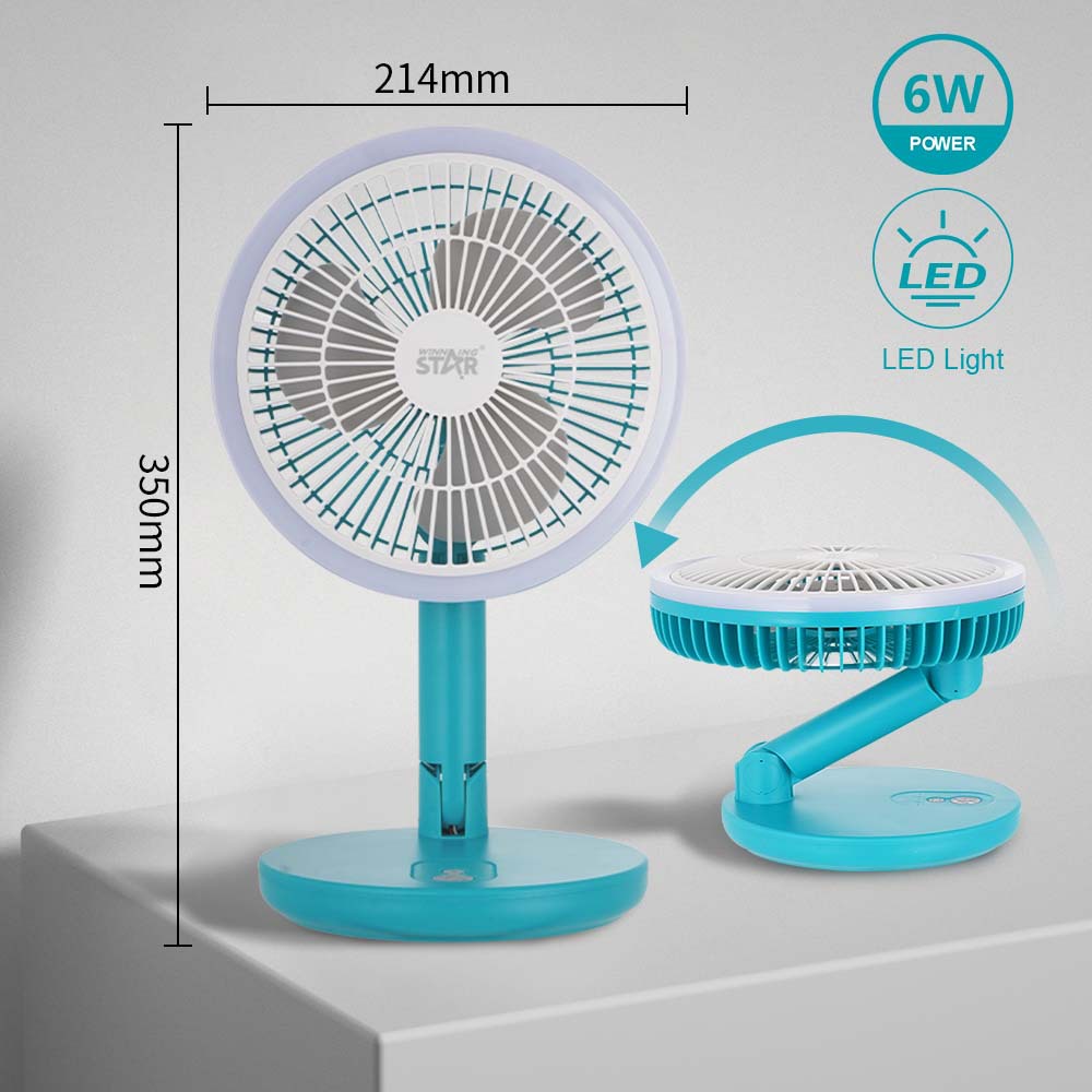 Winning star transfronterizo de 8 pulgadas Sanye Type-C/USB pequeño y fácil de transportar ventilador eléctrico de escritorio de alta rotación