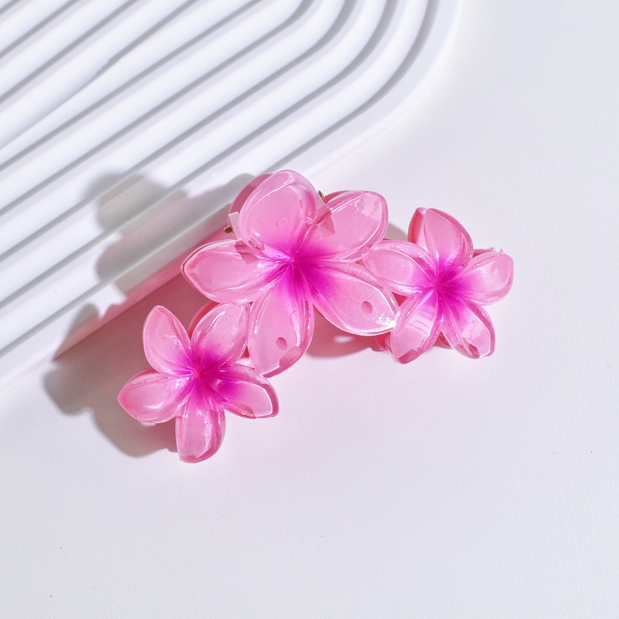 86g Weight Hair Clip, Hair Claws Hair Accessories Type 1 Piece Quantity Holiday, Daily, Selfie Occasion Plastic Material Flower, Fish, Shark, Plumeria Pattern All Seasons Season Women's Gender Cute Style Cute Women's Flower Fish Shark Plastic Hair Clip Hair Claws 18