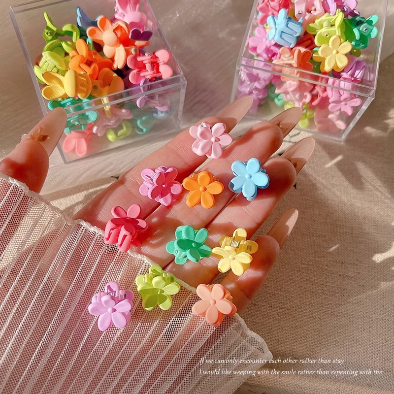 Flor de color dopamina pequeña broca de pelo broca de borde broca de frente broca de peluche broca de princesa pequeña broca de cabeza