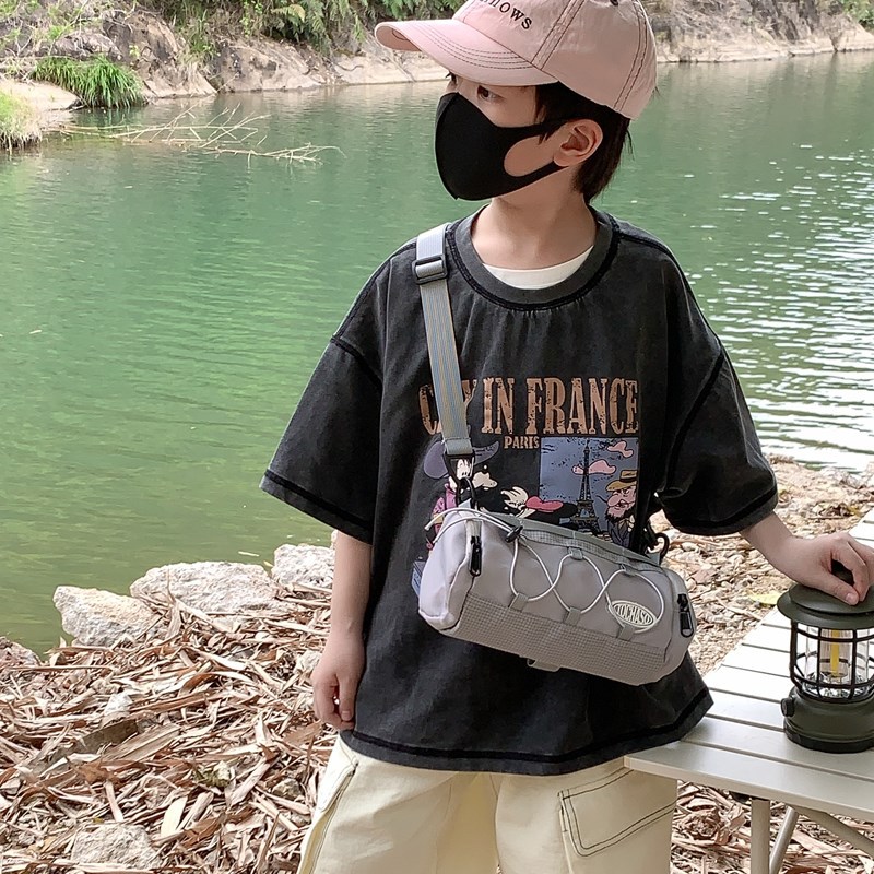 Nuevo bolso para niños estilo coreano hermoso bolso de hombro para niño pequeño moda ropa de trabajo fresca estilo estilo occidental con correa para niños y niñas bolso de mensajero