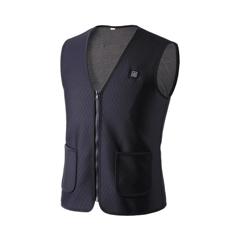 Chaleco de calefacción dedicado transfronterizo USB recargable para hombres y mujeres ropa de calefacción cálida de invierno zona 5 Chaleco de calefacción eléctrica inteligente