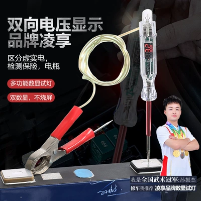 Two-Way Digital Display Electric Test Pen Voltage Detection Circuit Led with Self-Protection Function for Vehicles Cross-Border Best-Selling Model