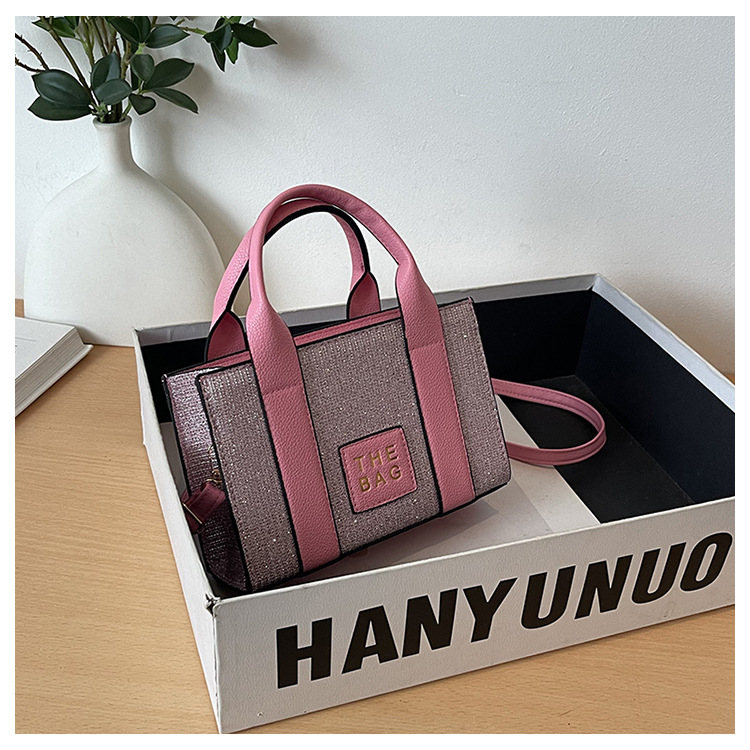 252g Weight Sewing Thread Fashion Element Zipper Closure Type Single Shoulder Strap, Double Handle Strap Type Shoulder Bag Bags Type Casual, Daily Occasion Pu Leather Material Color Block Pattern All Seasons Season Women's Gender Streetwear Style Square Shape Women's Pu Leather Color Block Streetwear Sewing Thread Square Zipper Shoulder Bag 11