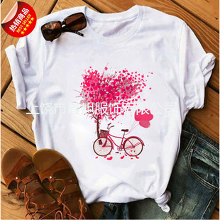 Ice cream floral woman T-shirt �����軨��ӡ����Ů��H����T��