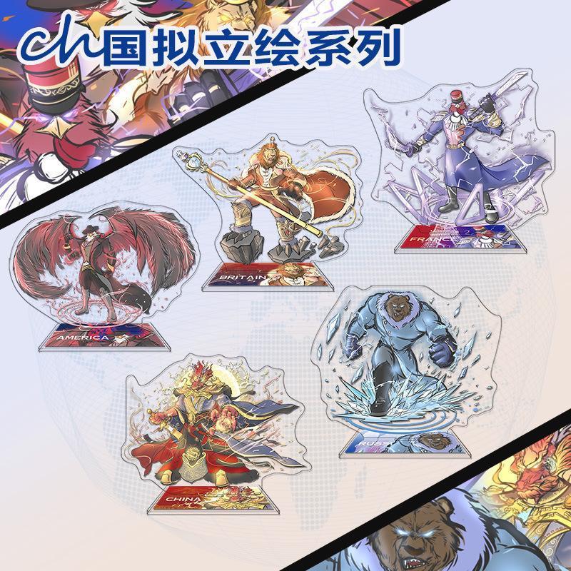 【Hongyi】Original Series of Ch National Style Illustration Standing Card Keychain Badges Acrylic Merchandise for Distribution