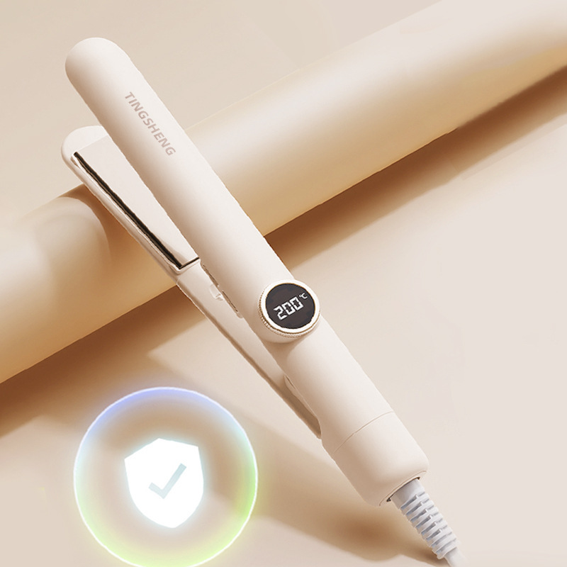 Chigo スプリントヘアアイロンデジタルディスプレイカーリングとストレート両用スタイリングマイナスイオン小型ポータブルストレートプレートクリップ女性ヘアアイロン|undefined