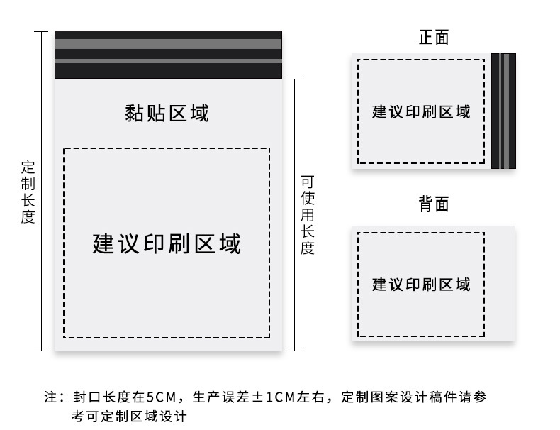 08-快递袋加厚顺丰袋子物流黑色白色打包服装塑料袋定制小快递