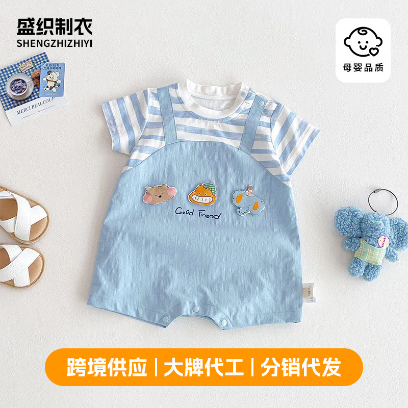 (Wholesale), summer children's set, summer clothing for new born, bodysuit, with short sleeve