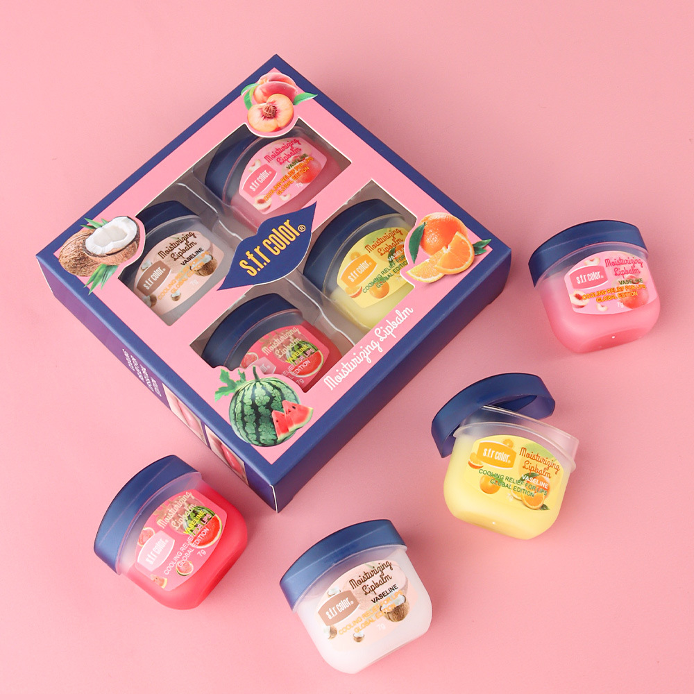 s.f.r color comercio exterior para proporcionar nuevos productos humectantes, marcas de labios ligeros, exfoliación de la piel muerta, sabor de fruta, set de lápiz labial