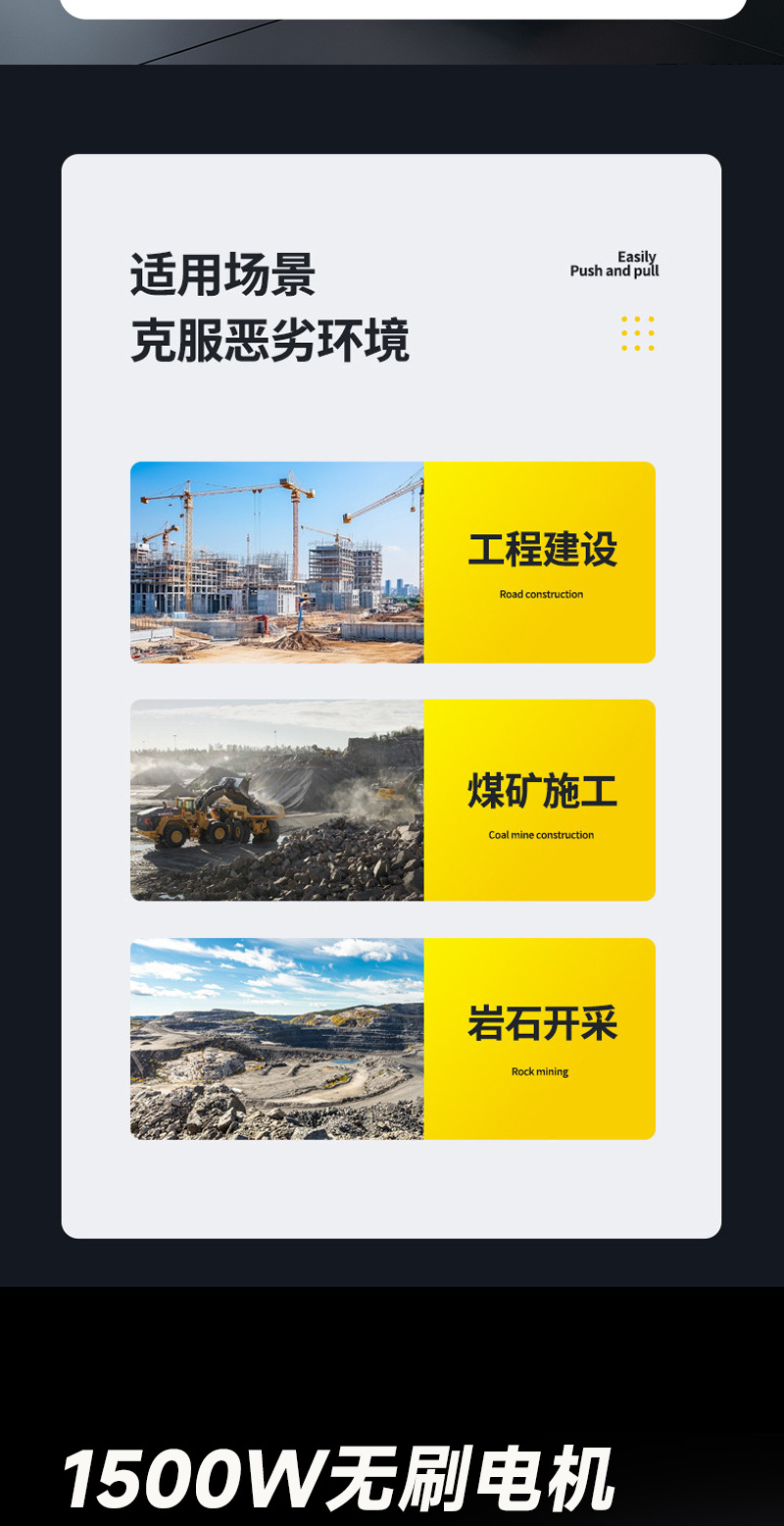 Mine piston air compressor, mobile air compressor, construction site rock drilling pneumatic pickaxe, quarry engineering air compressor