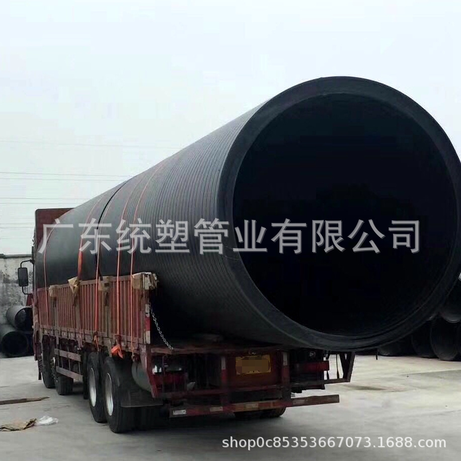 广东直销大型市政排水排污大口径HDPE中空壁缠绕管 统塑DN1200SN8