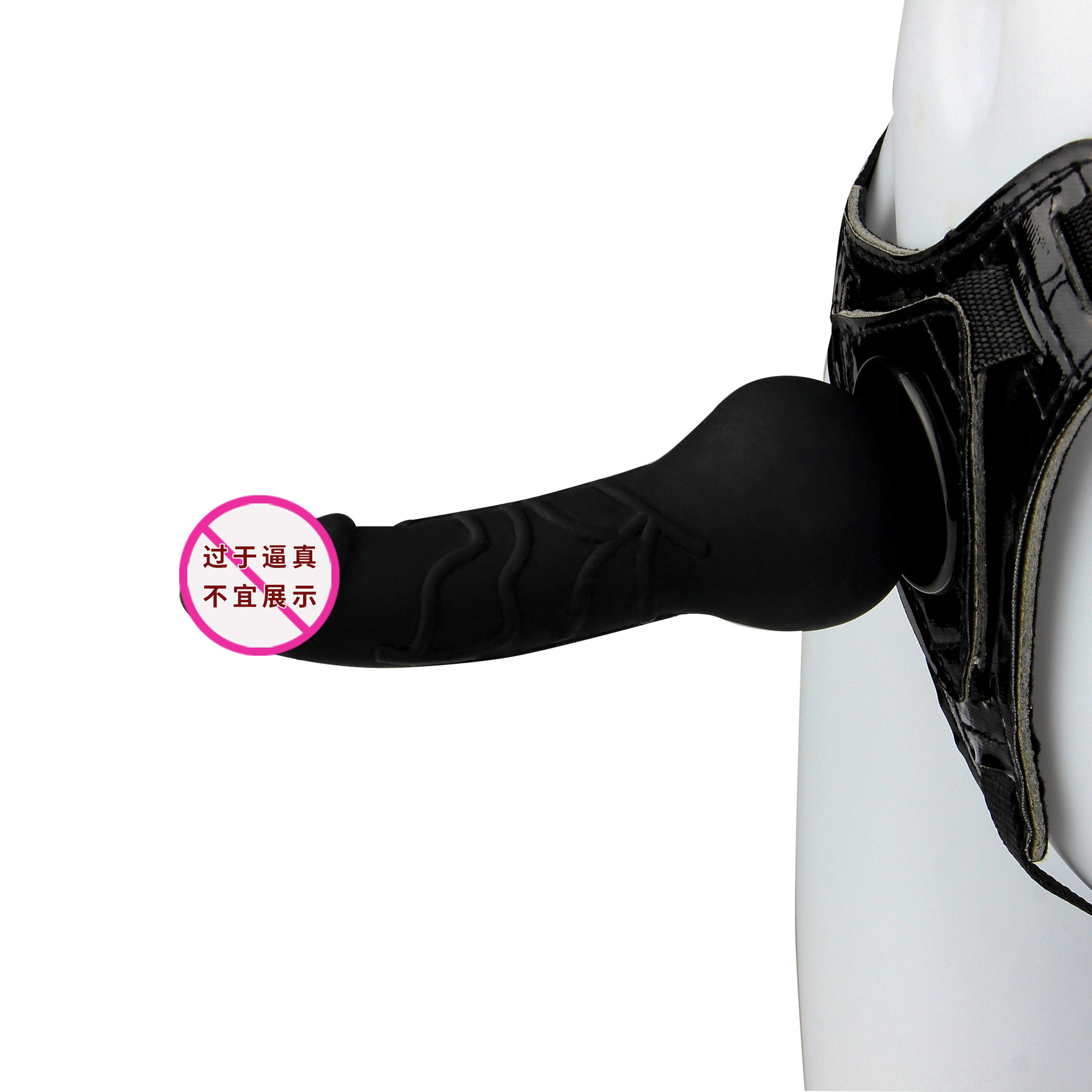 Remote-Control Wearable Vibrating Egg with Silicone Body and Black Harness Pants — detail image 3