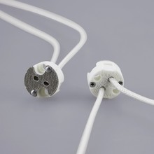 欧司朗卤素灯灯脚24v150w灯座G6.35灯脚 耐高温901灯座VS324 GL-2