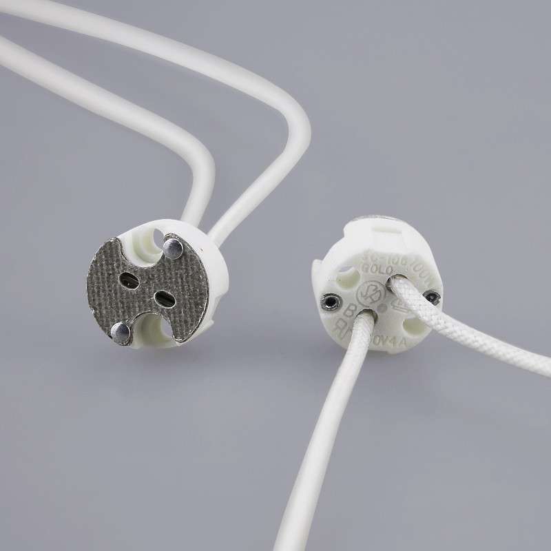 欧司朗卤素灯灯脚24v150w灯座G6.35灯脚 耐高温901灯座VS324 GL-2